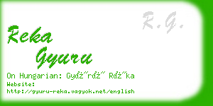 reka gyuru business card